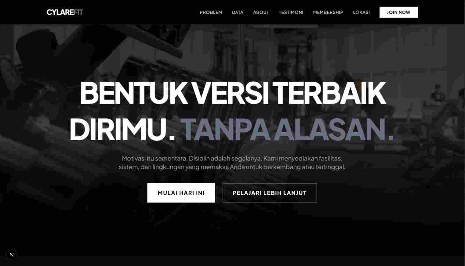 Contoh Website katalog baju